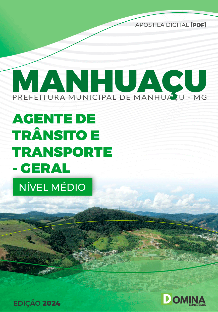 Apostila Agente de Trânsito e Transporte Manhuaçu MG 2024