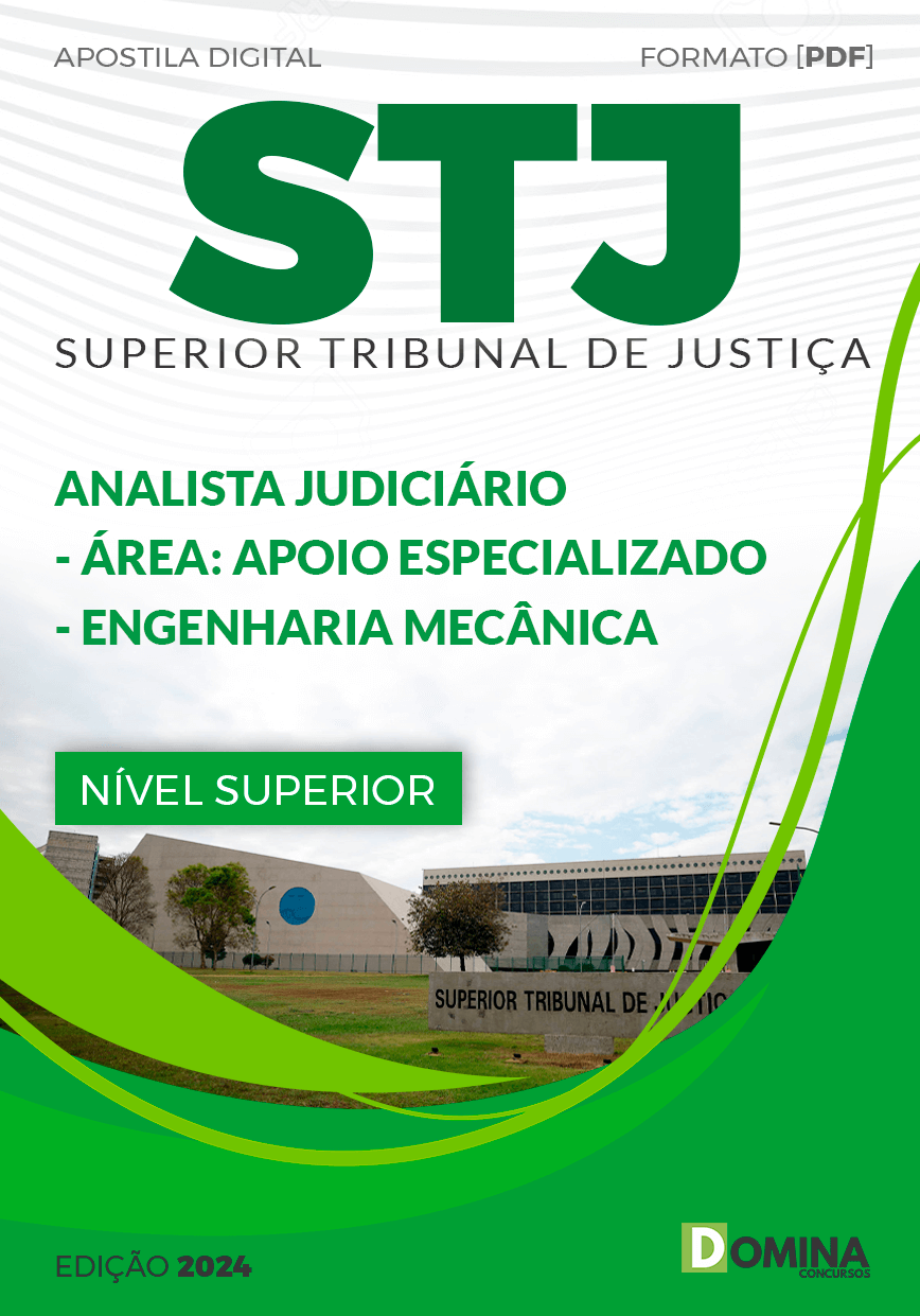 Apostila Analista Judiciário Engenharia Mecânica STJ 2024