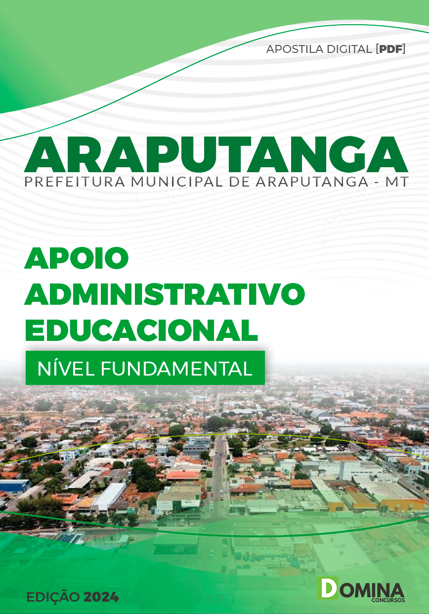 Apostila Apoio Administrador Escolar Araputanga MT 2024