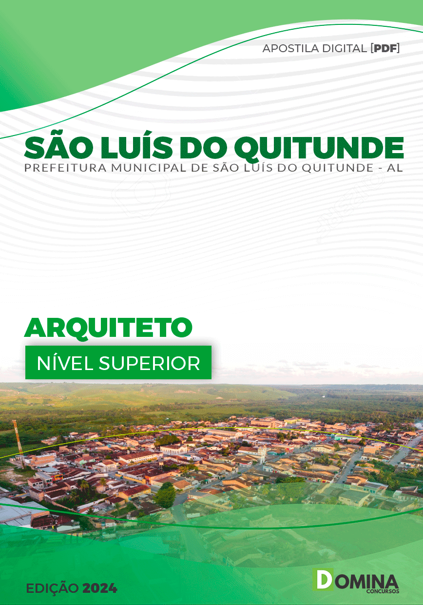 Apostila Arquiteto São Luís Quitunde AL 2024