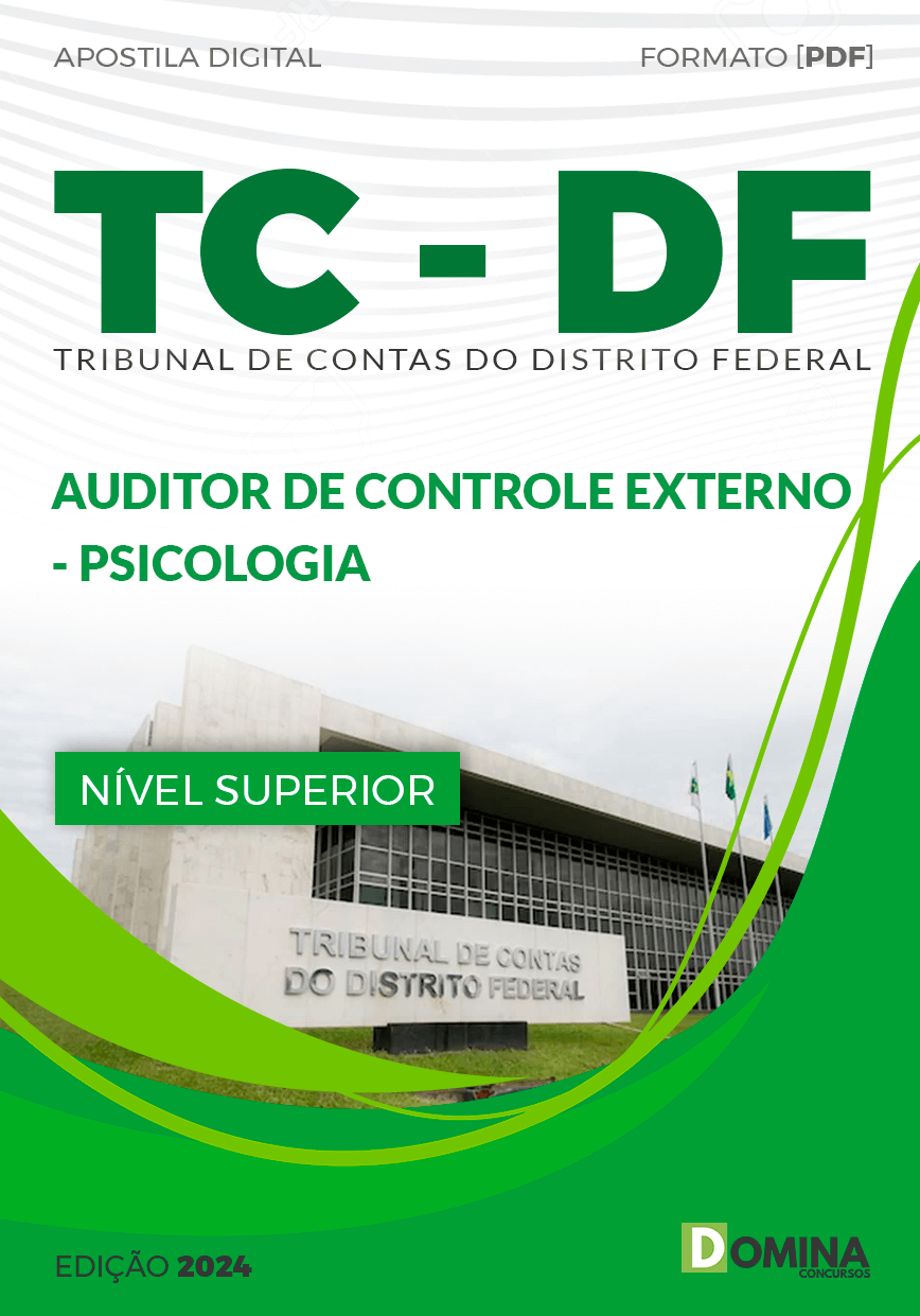 Apostila Auditor Controle Externo Psicologia TC DF 2024