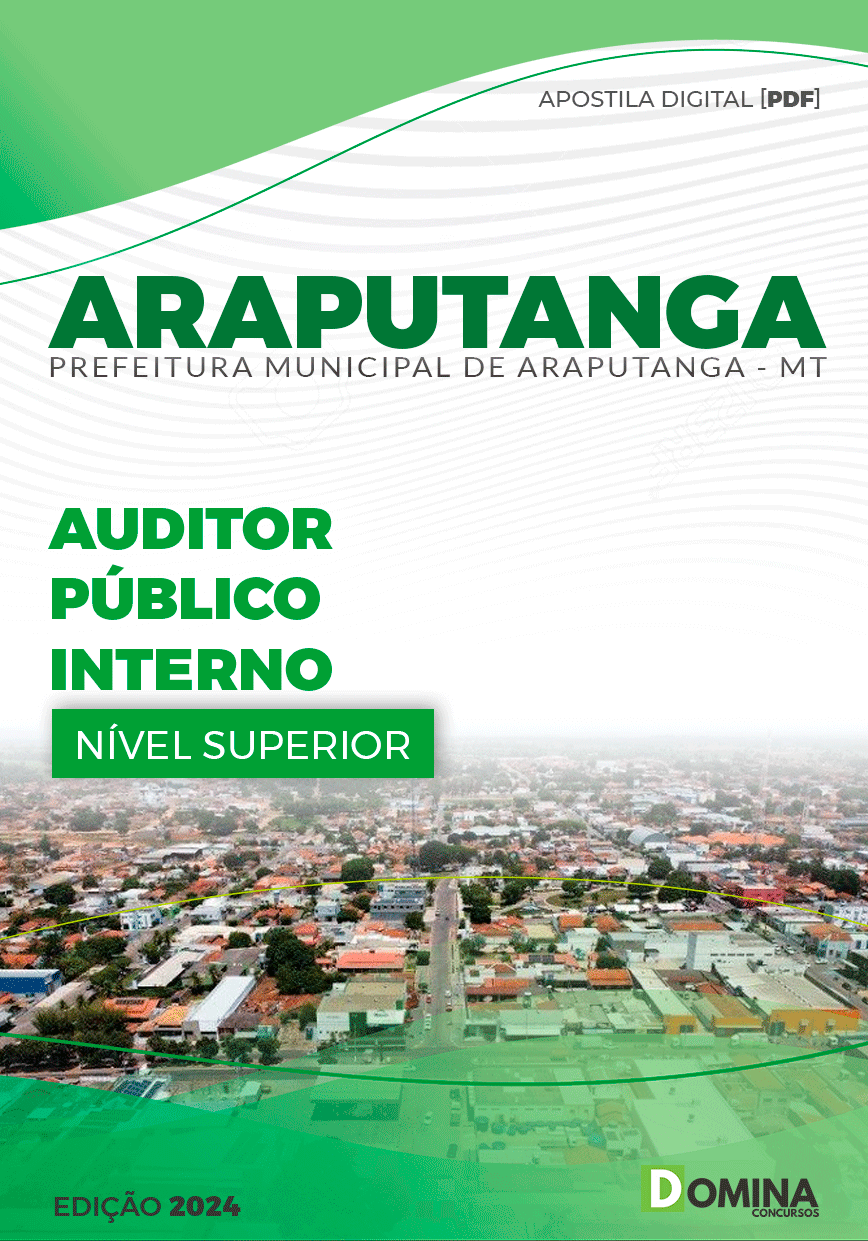 Apostila Auditor Público lnterno Araputanga MT 2024