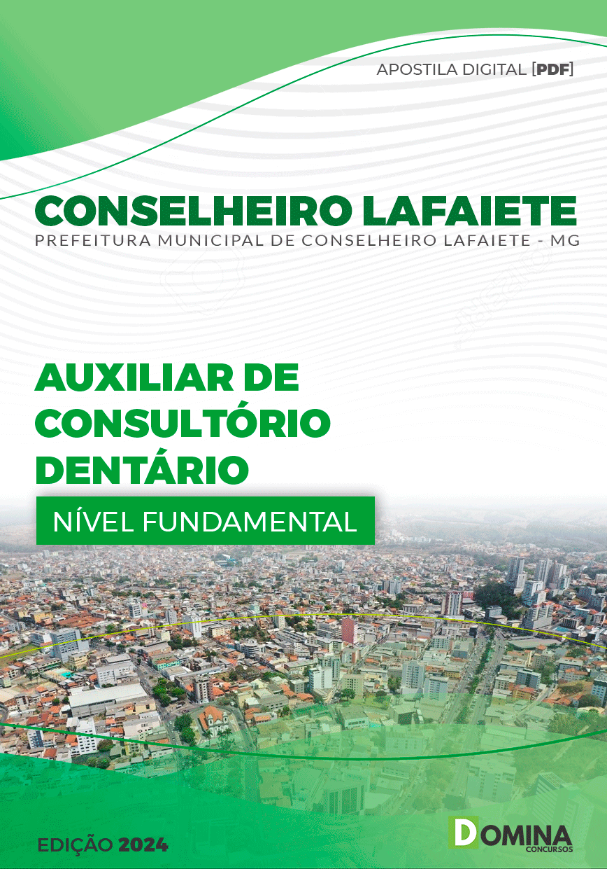 Apostila Auxiliar Consult Dentário Conselheiro Lafaiete MG 2024