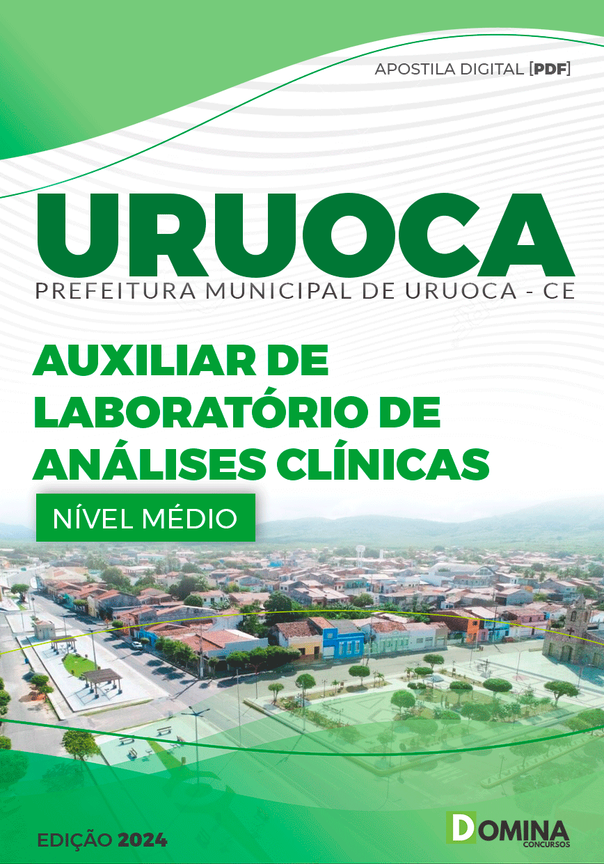 Apostila Auxiliar de Laboratório Análises Clínicas Uruoca CE 2024