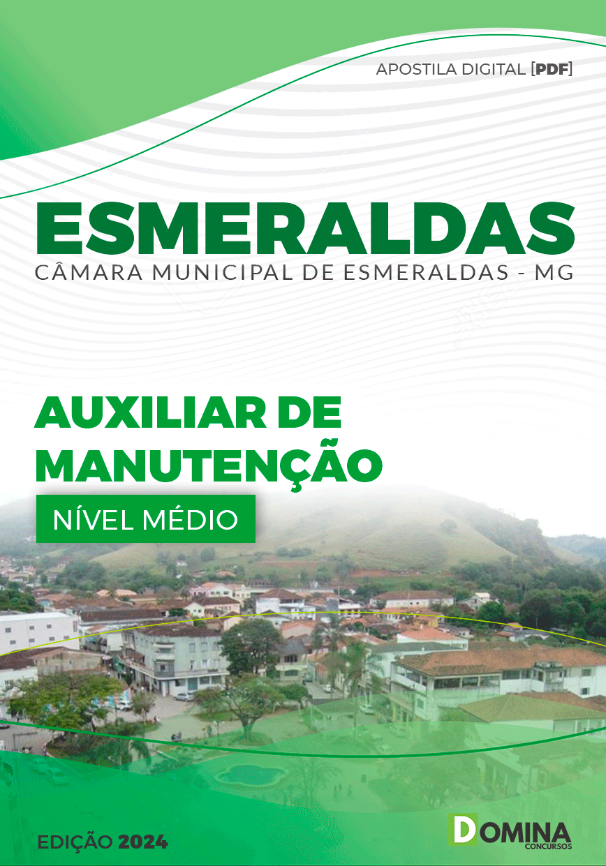 Apostila Auxiliar de Manutenção Câmara Esmeraldas MG 2024