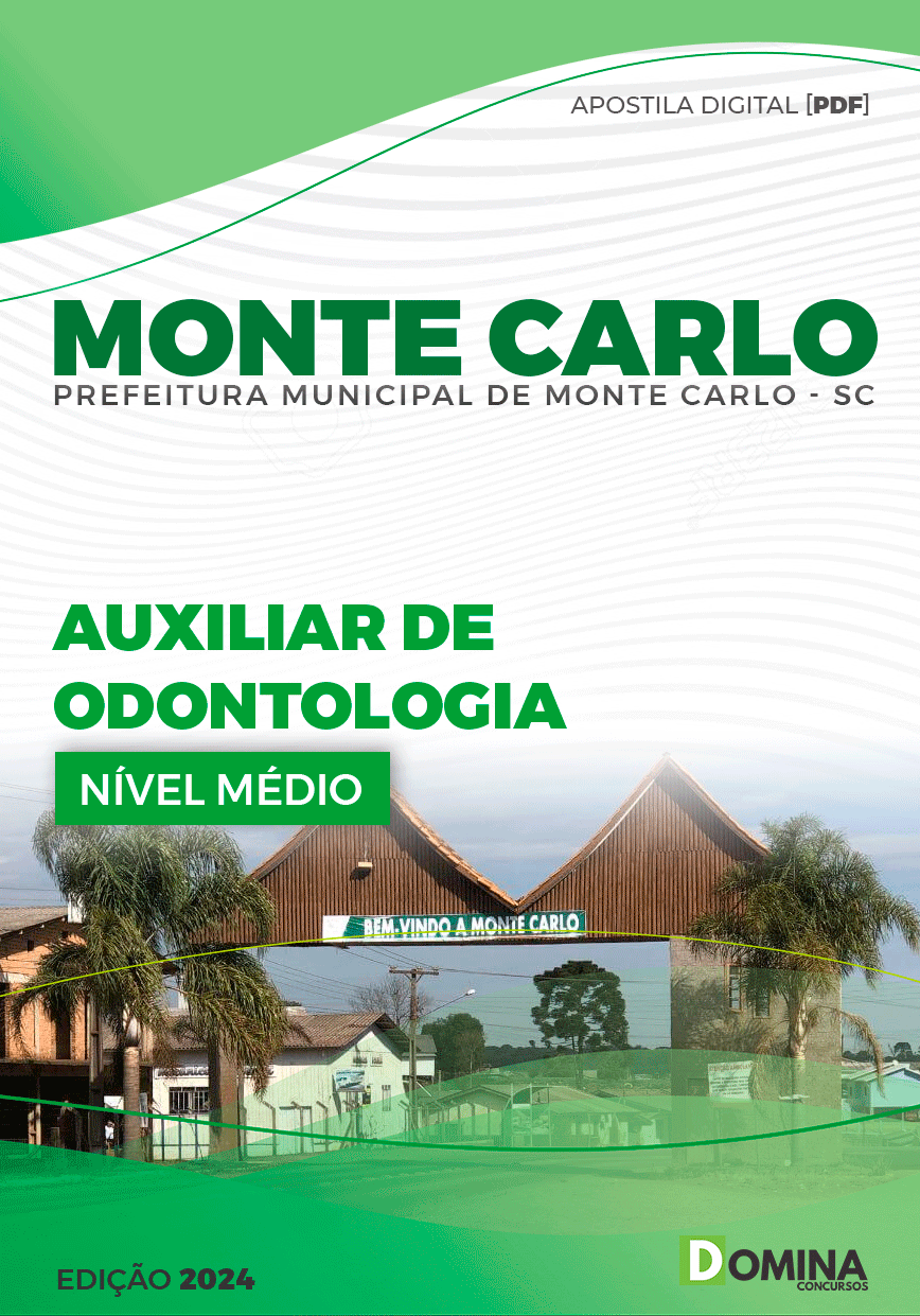 Apostila Auxiliar de Odontologia Monte Carlo SC 2024