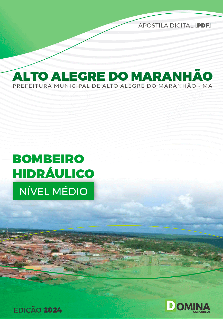 Apostila Bombeiro Hidráulico Alto Alegre Maranhão MA 2024