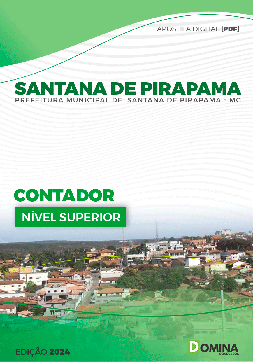 Apostila Contador Santana de Pirapama MG 2024