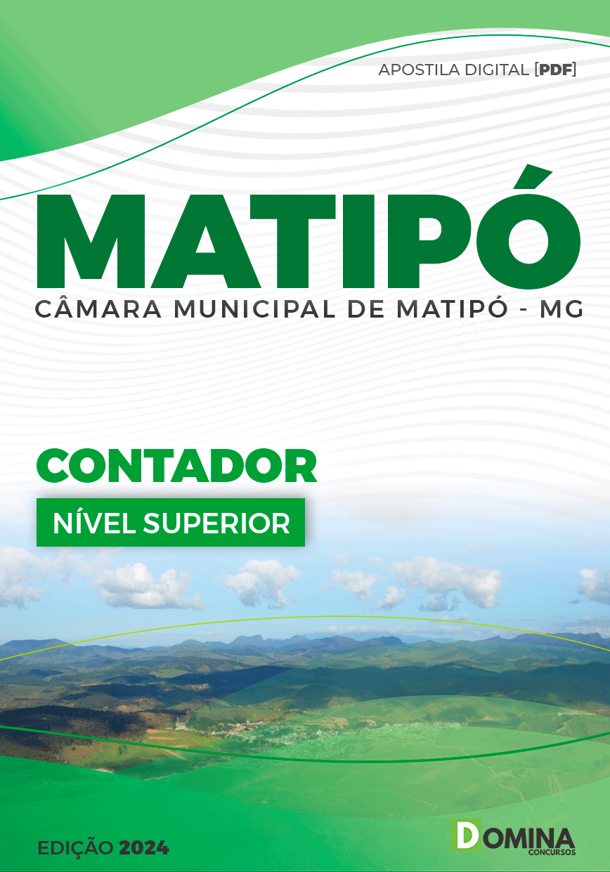 Apostila Contador Câmara Matipó MG 2024