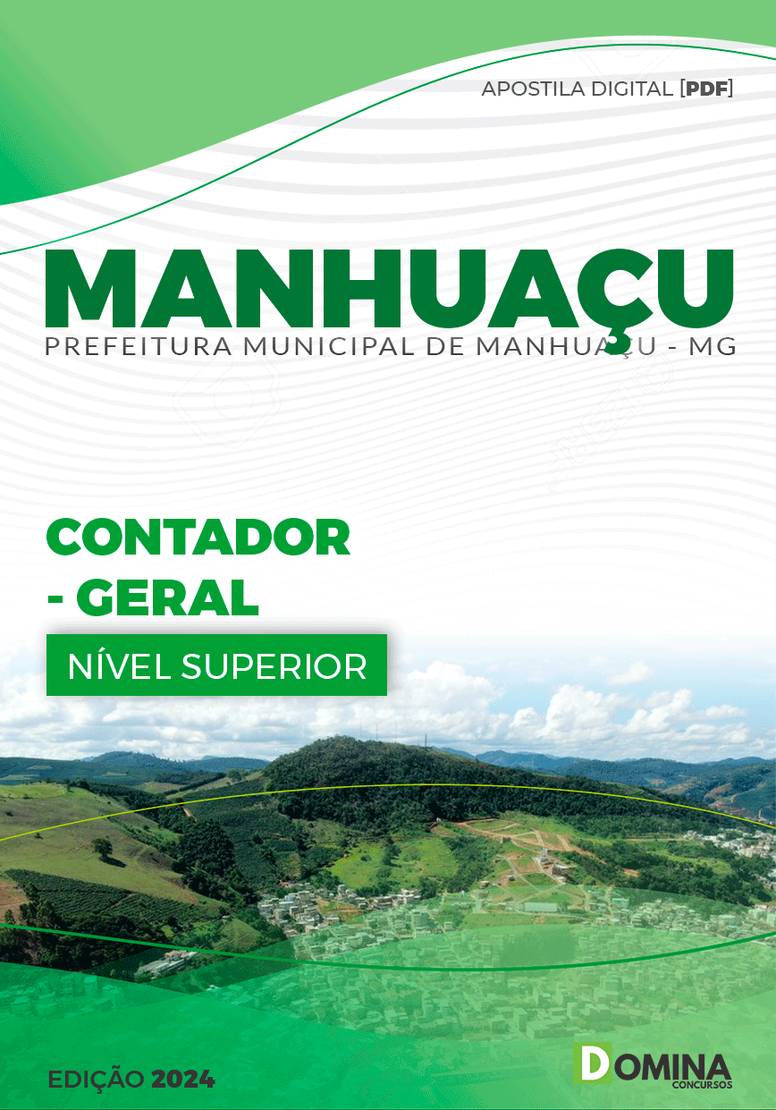 Apostila Contador Manhuaçu MG 2024