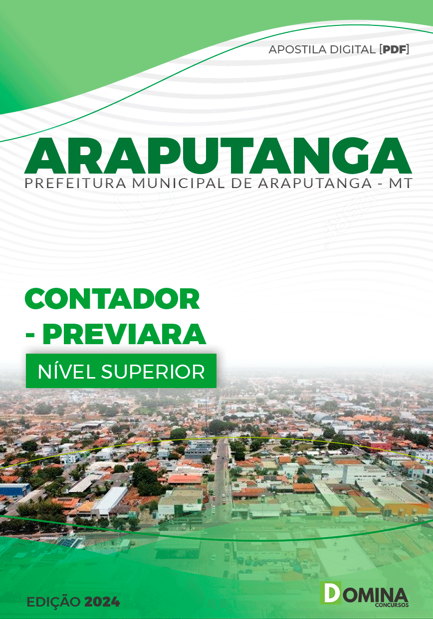 Apostila Contador Araputanga MT 2024