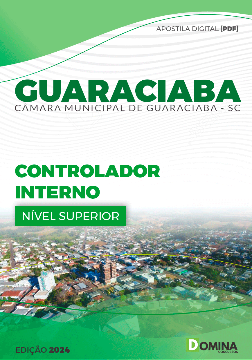 Apostila Controlador Interno Câmara Guaraciaba SC 2024