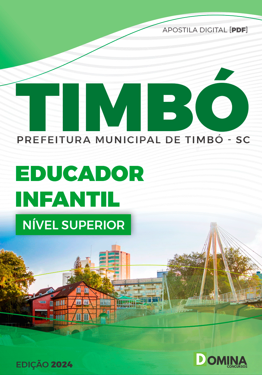 Apostila Prefeitura de Timbó SC 2024 Educador Infantil