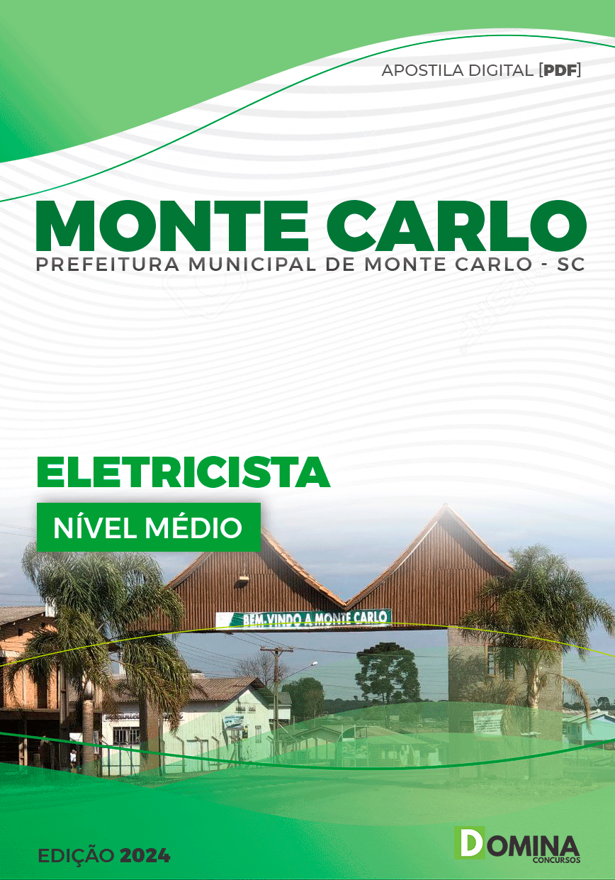 Apostila Eletricista Monte Carlo SC 2024