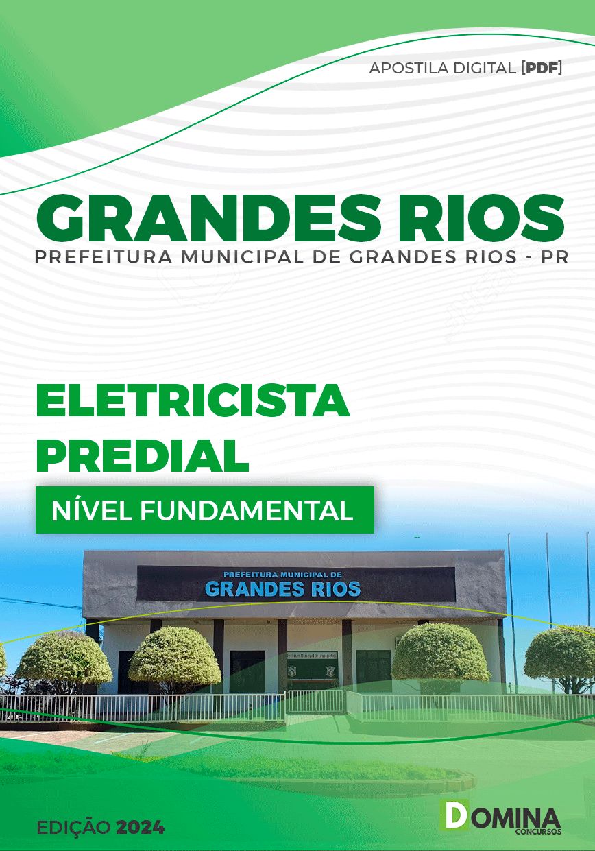 Apostila Eletricista Predial Grandes Rios PR 2024