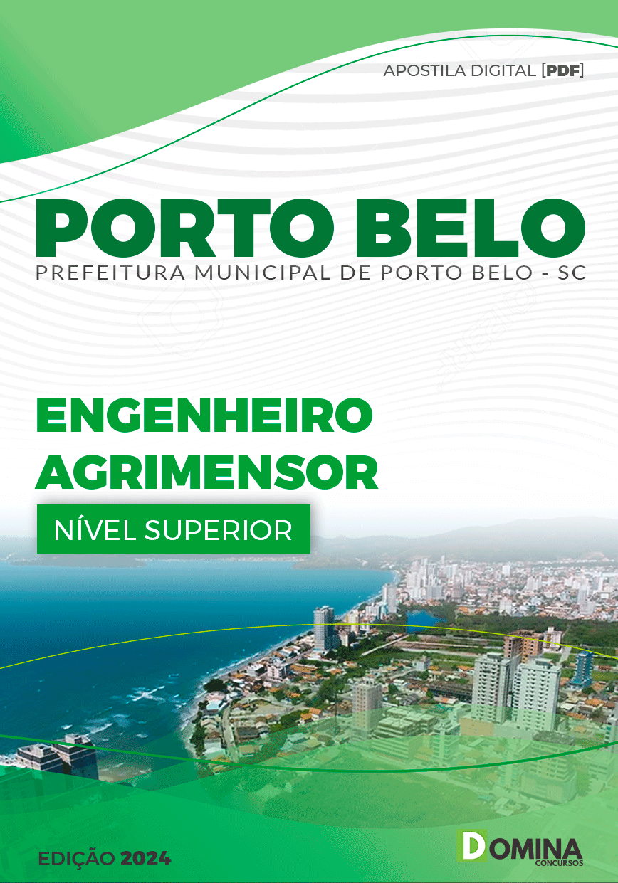 Apostila Engenheiro Agrimensor Porto Belo SC 2024