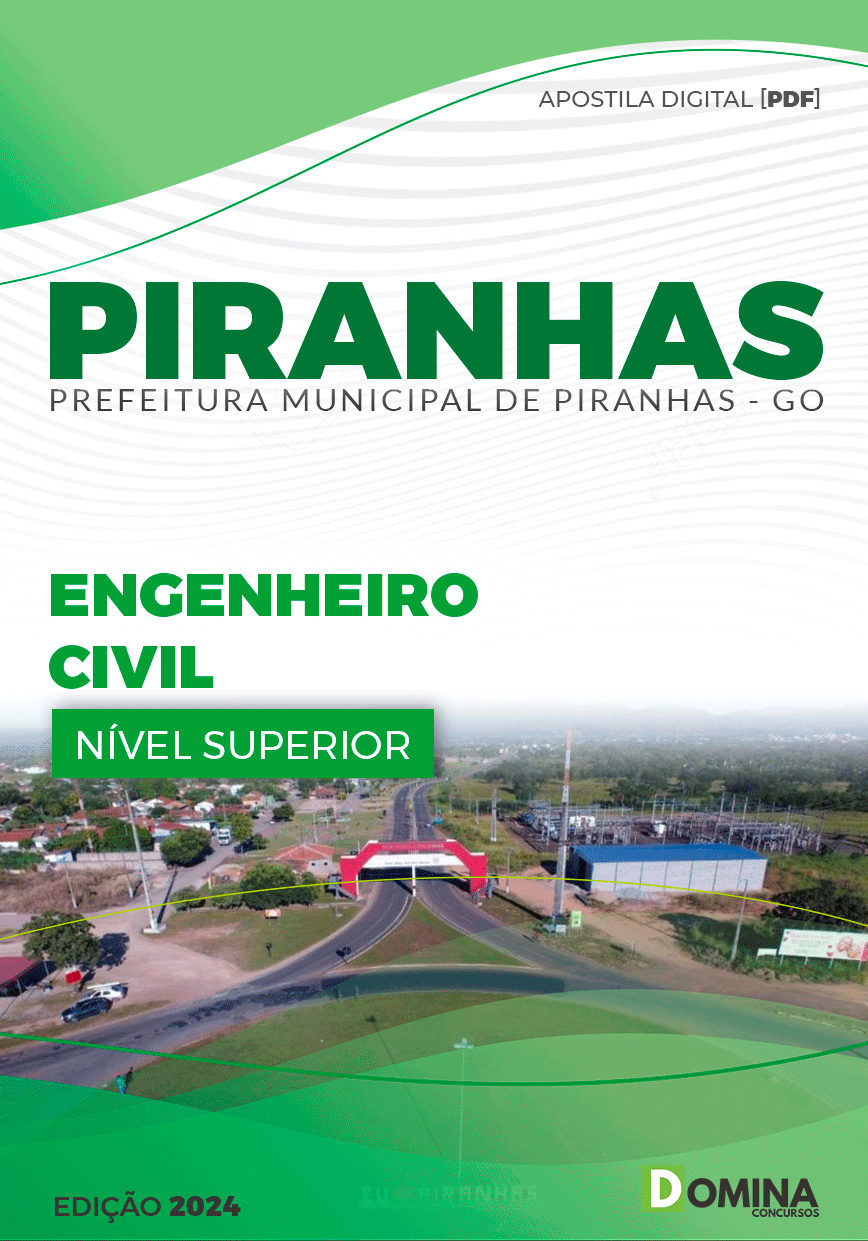 Apostila Engenheiro Civil Piranhas GO 2024