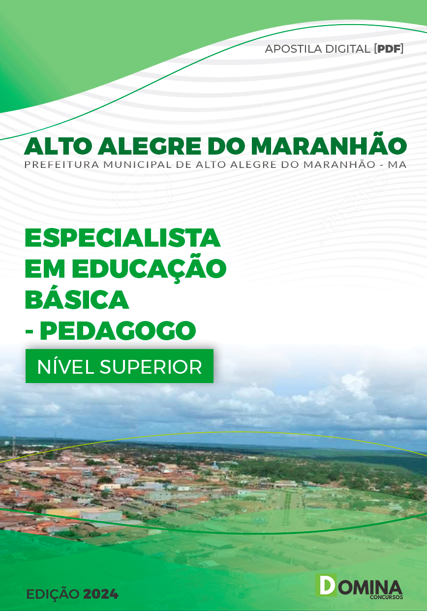 Apostila Pedagogo Alto Alegre Maranhão MA 2024