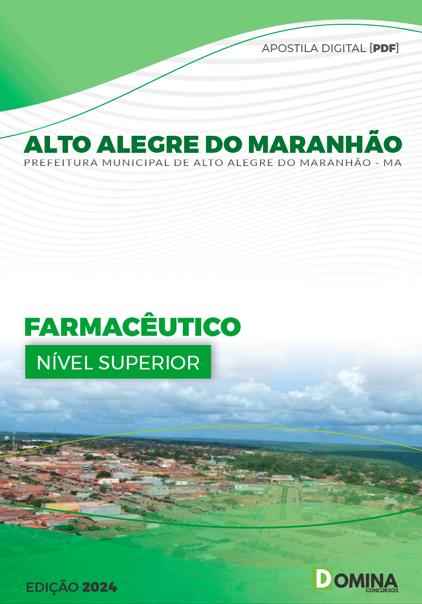 Apostila Farmacêutico Alto Alegre Maranhão MA 2024