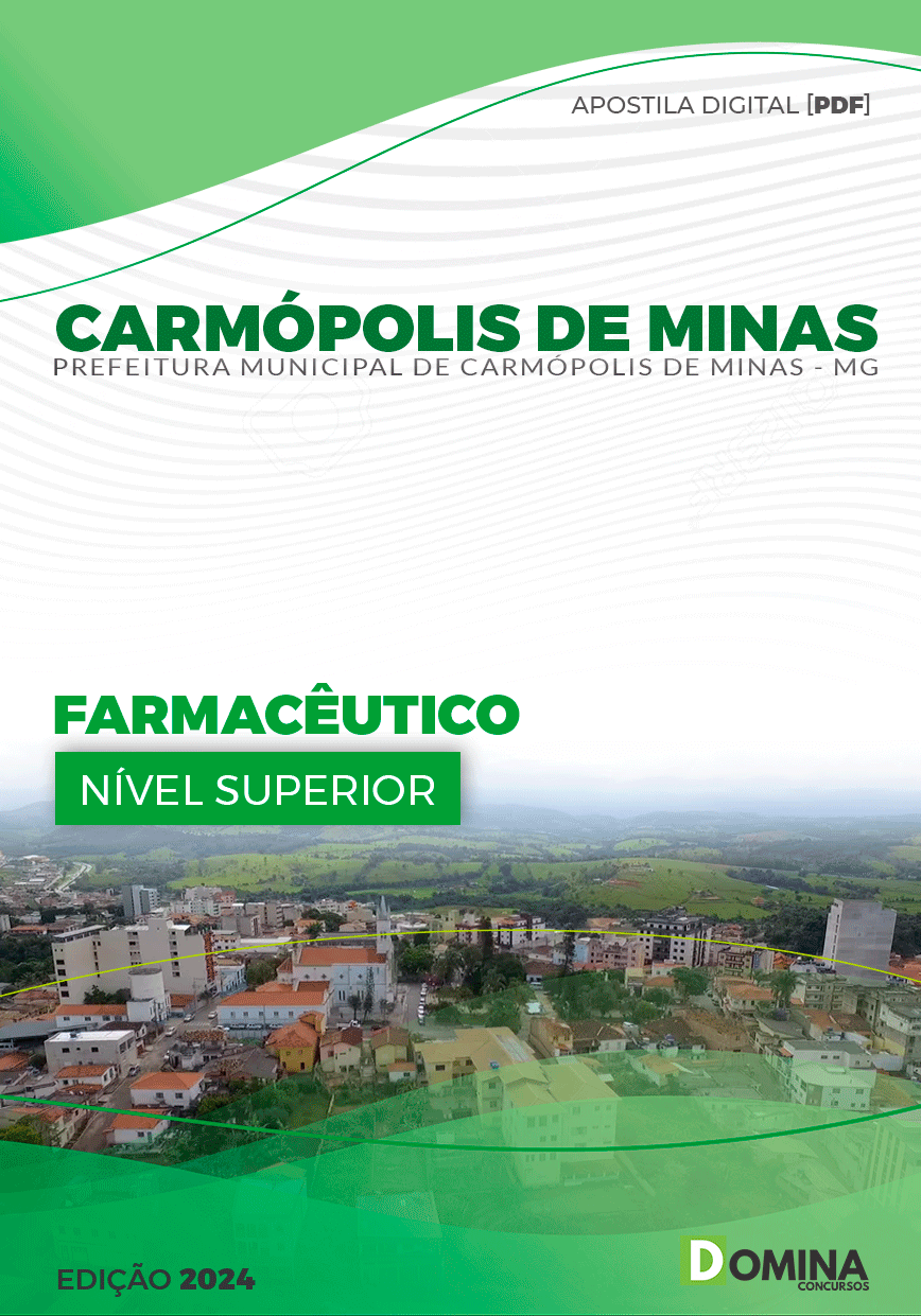 Apostila Farmacêutico Carmópolis de Minas MG 2024