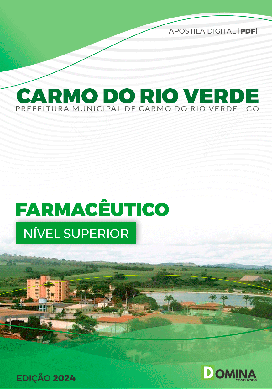 Apostila Farmacêutico Carmo do Rio Verde GO 2024