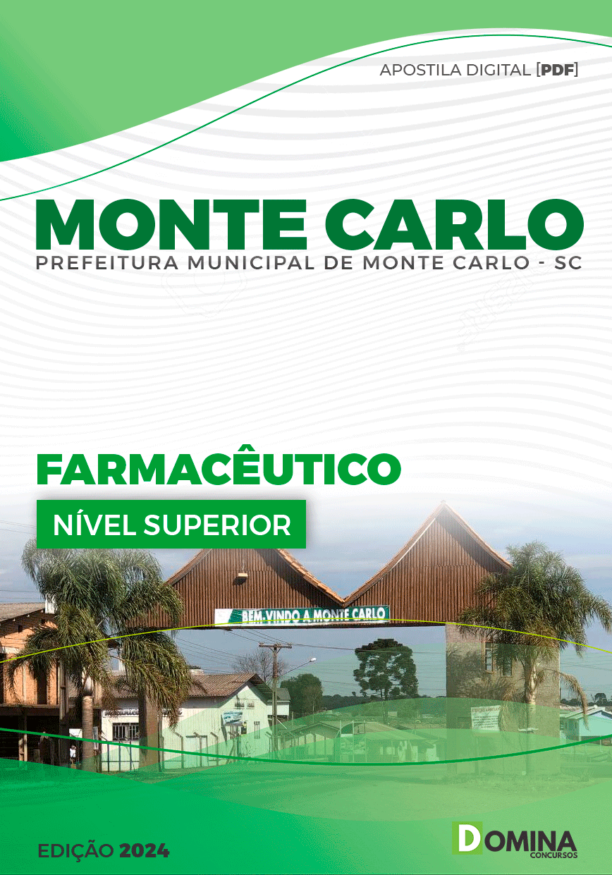 Apostila Farmacêutico Monte Carlo SC 2024