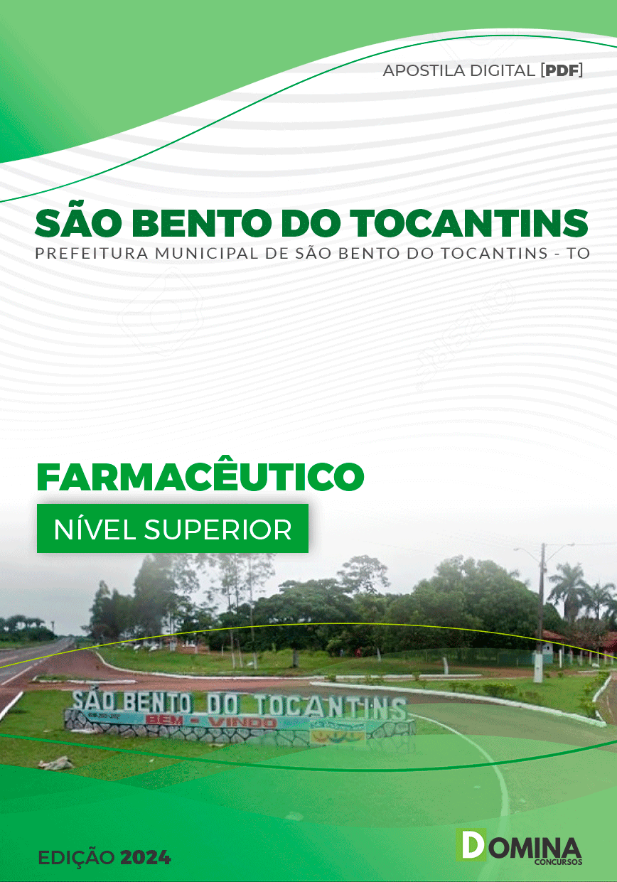 Apostila Farmacêutico São Bento do Tocantins TO 2024