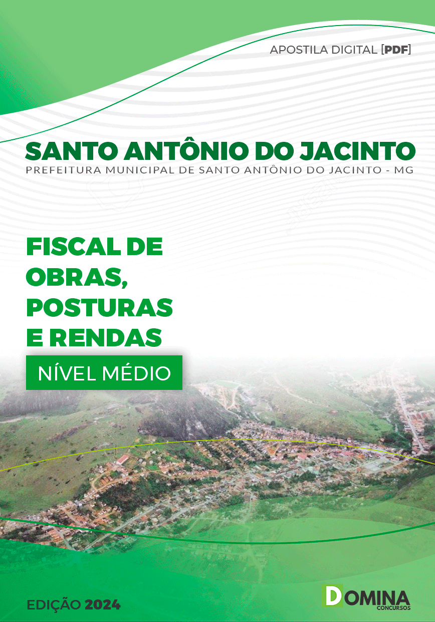 Apostila Fiscal de Obras Santo Antônio Jacinto MG 2024