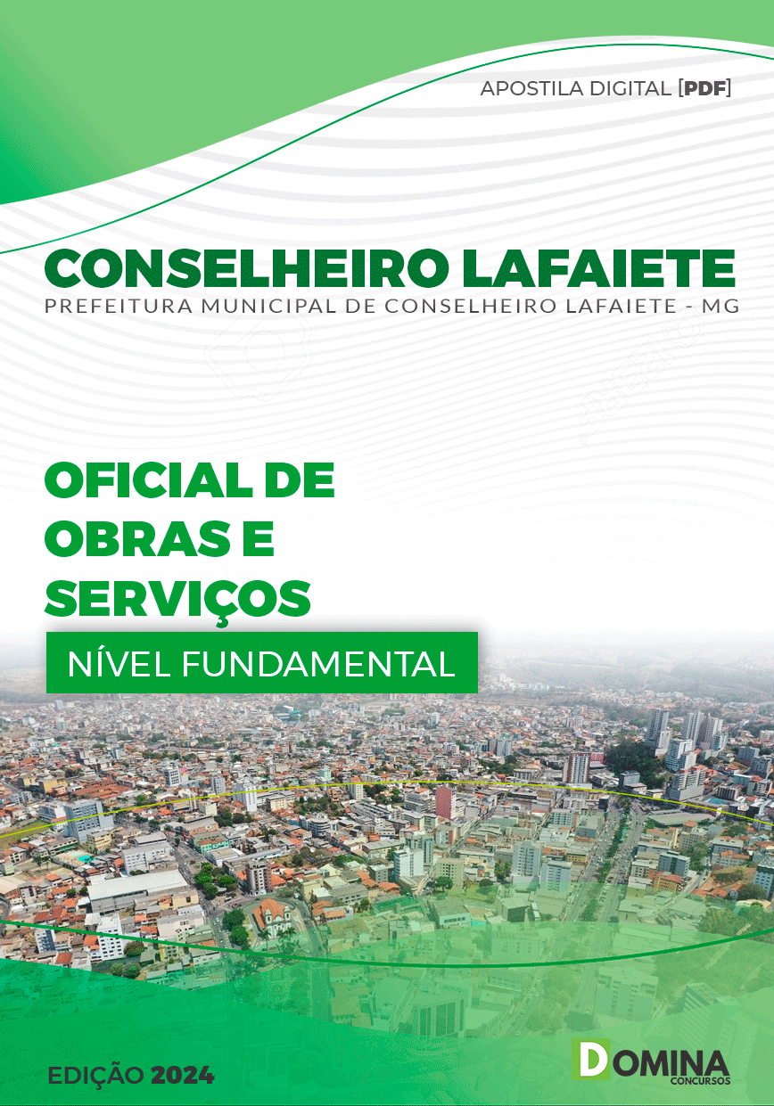 Apostila Oficial de Obras Conselheiro Lafaiete MG 2024