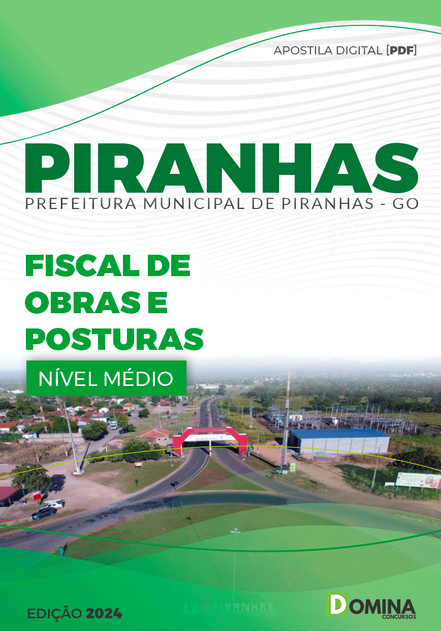 Apostila Fiscal de Obras e Posturas Piranhas GO 2024