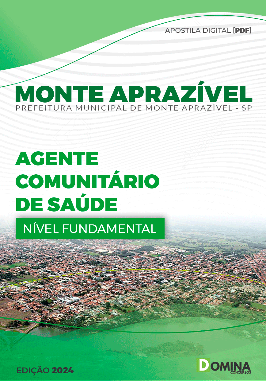 Apostila Agente Comunitário de Saúde Monte Aprazível SP 2024