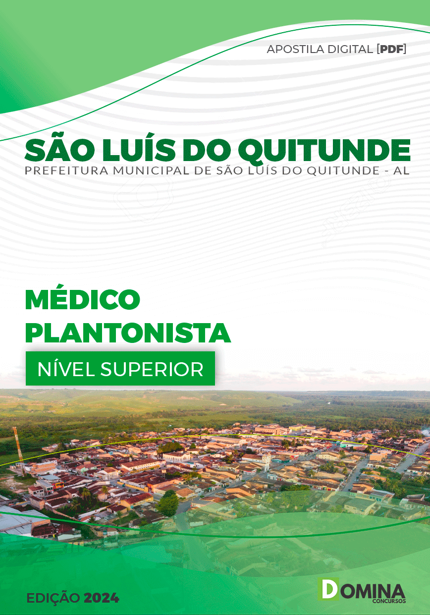 Apostila Médico Plantonista São Luís Quitunde AL 2024