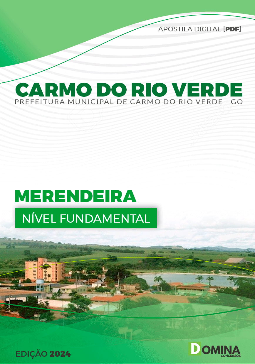 Apostila Merendeira Carmo do Rio Verde GO 2024