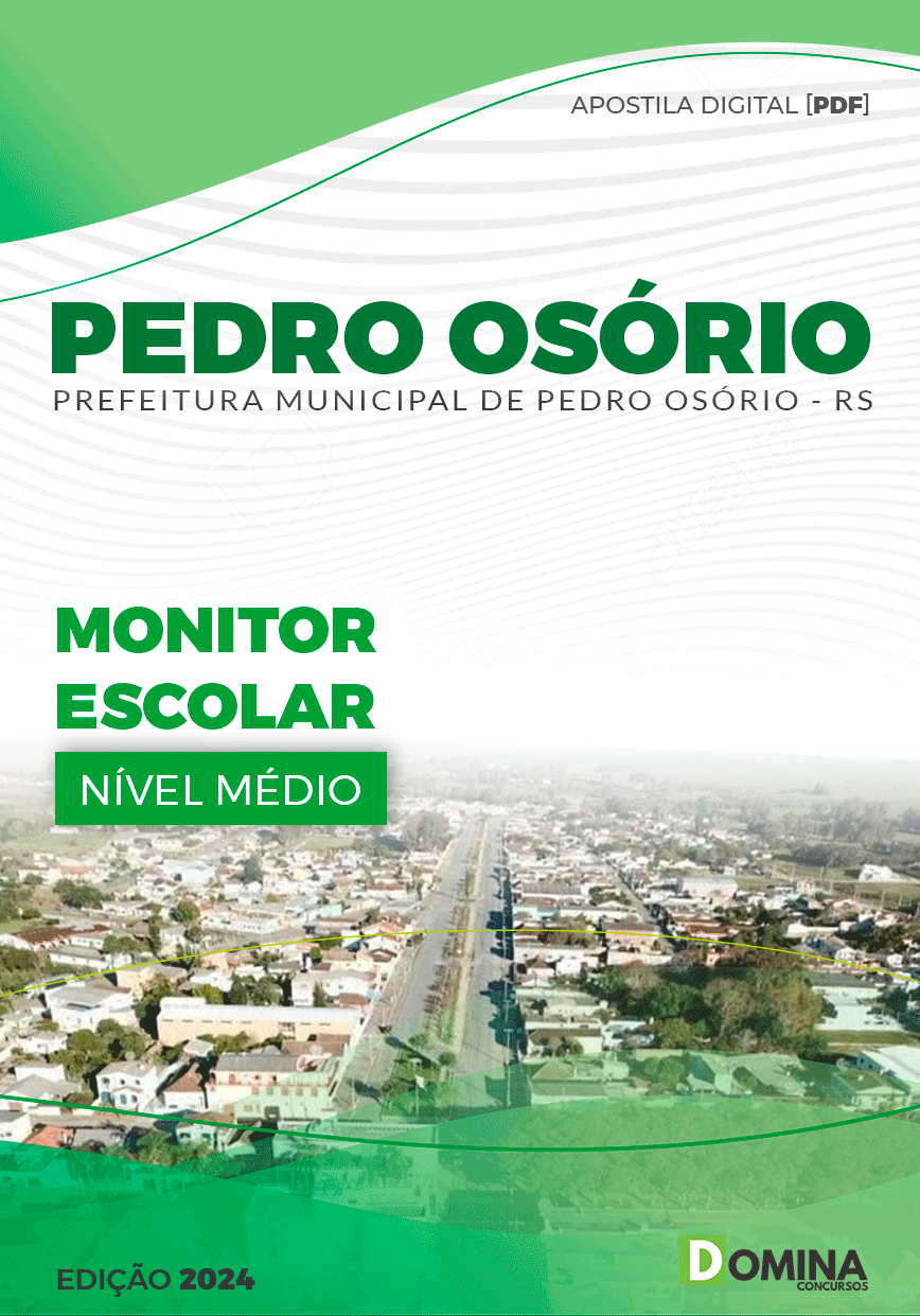 Apostila Monitor Escolar Pedro Osório RS 2024