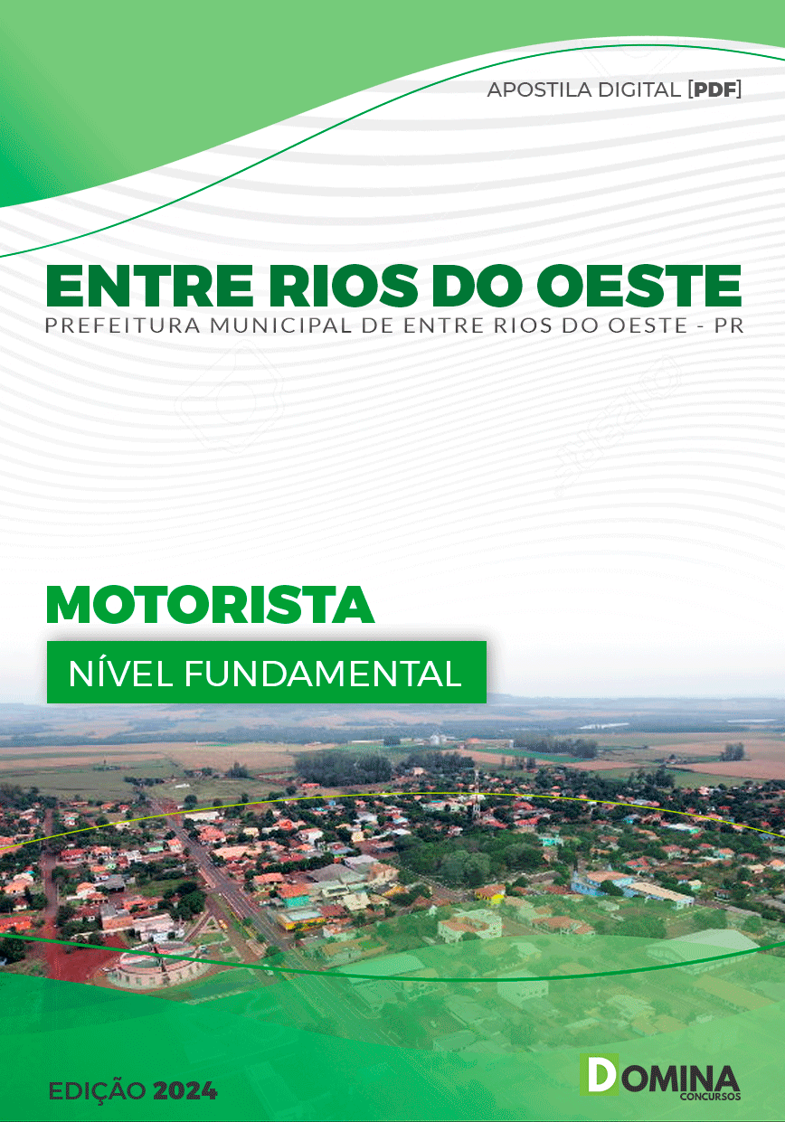 Apostila Motorista Entre Rios do Oeste PR 2024