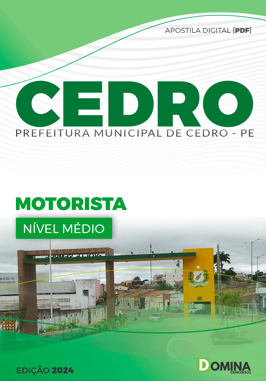 Apostila Motorista Cedro PE 2024