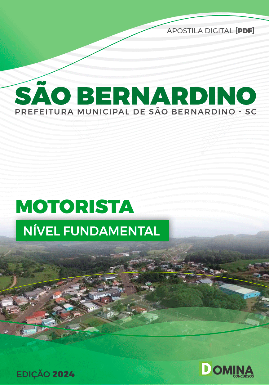 Apostila Prefeitura São Bernardino SC 2024 Motorista