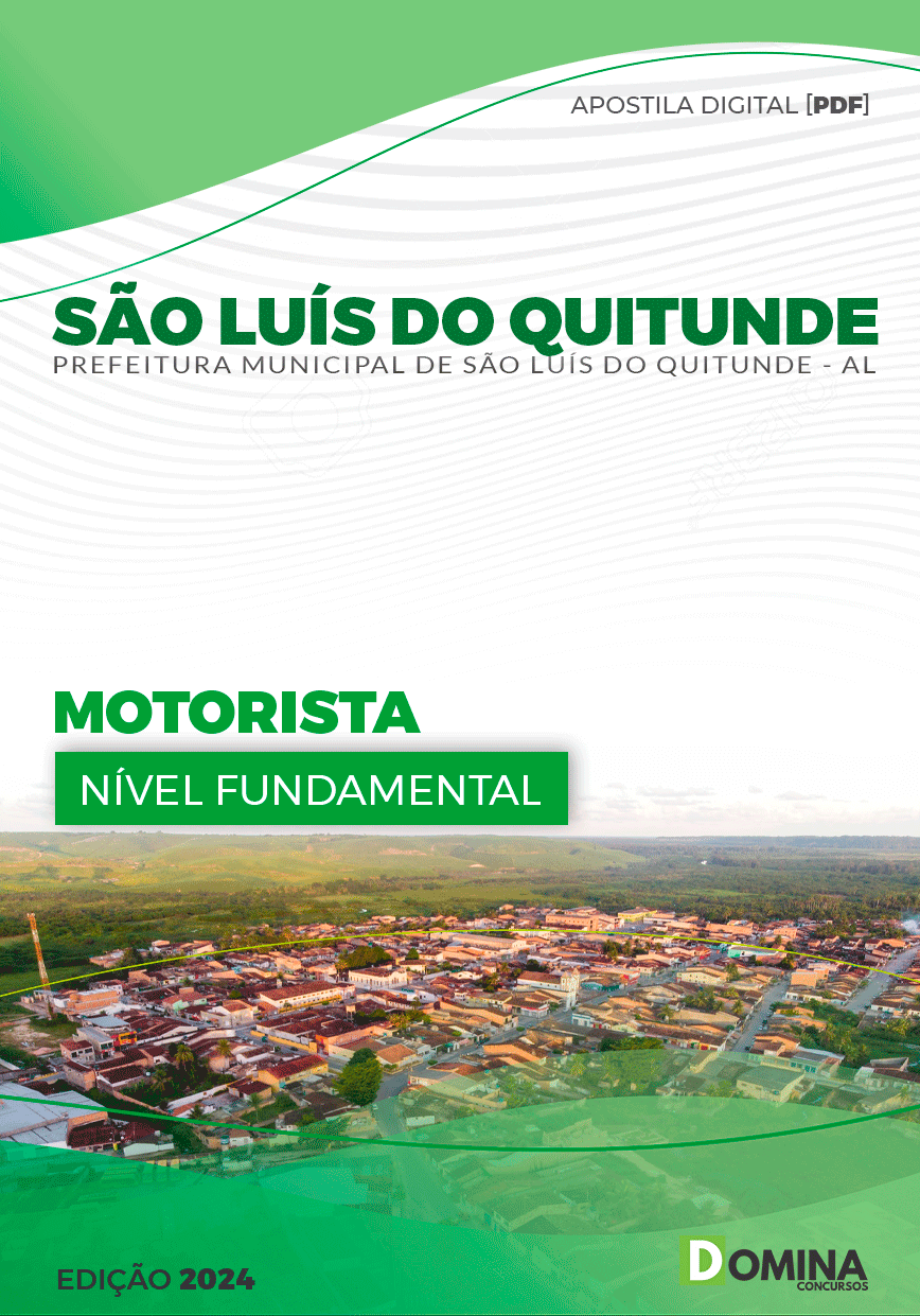 Apostila Motorista São Luís Quitunde AL 2024