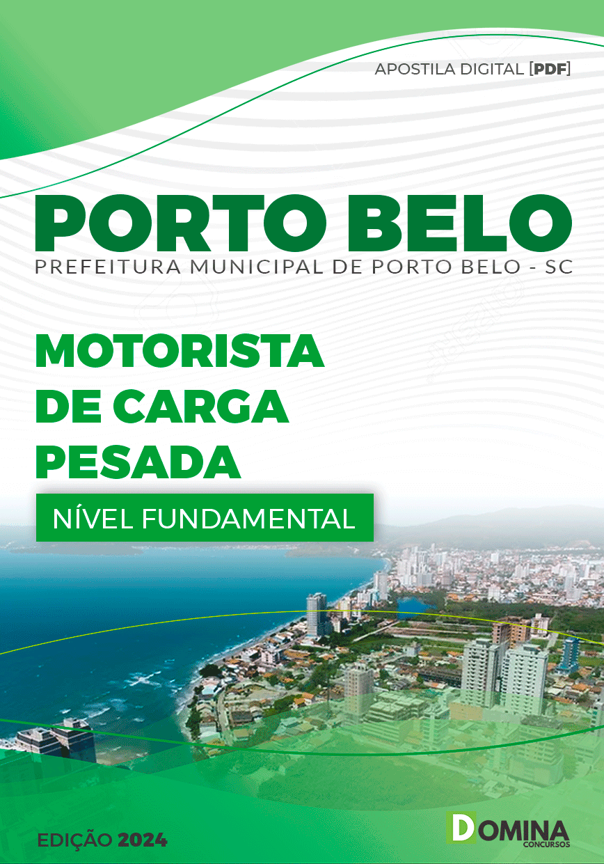 Apostila Motorista de Carga Pesada Porto Belo SC 2024