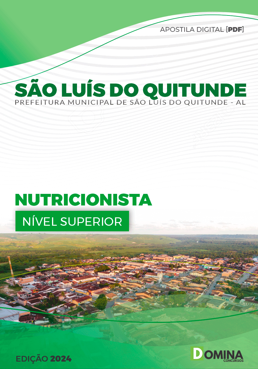 Apostila Nutricionista São Luís Quitunde AL 2024