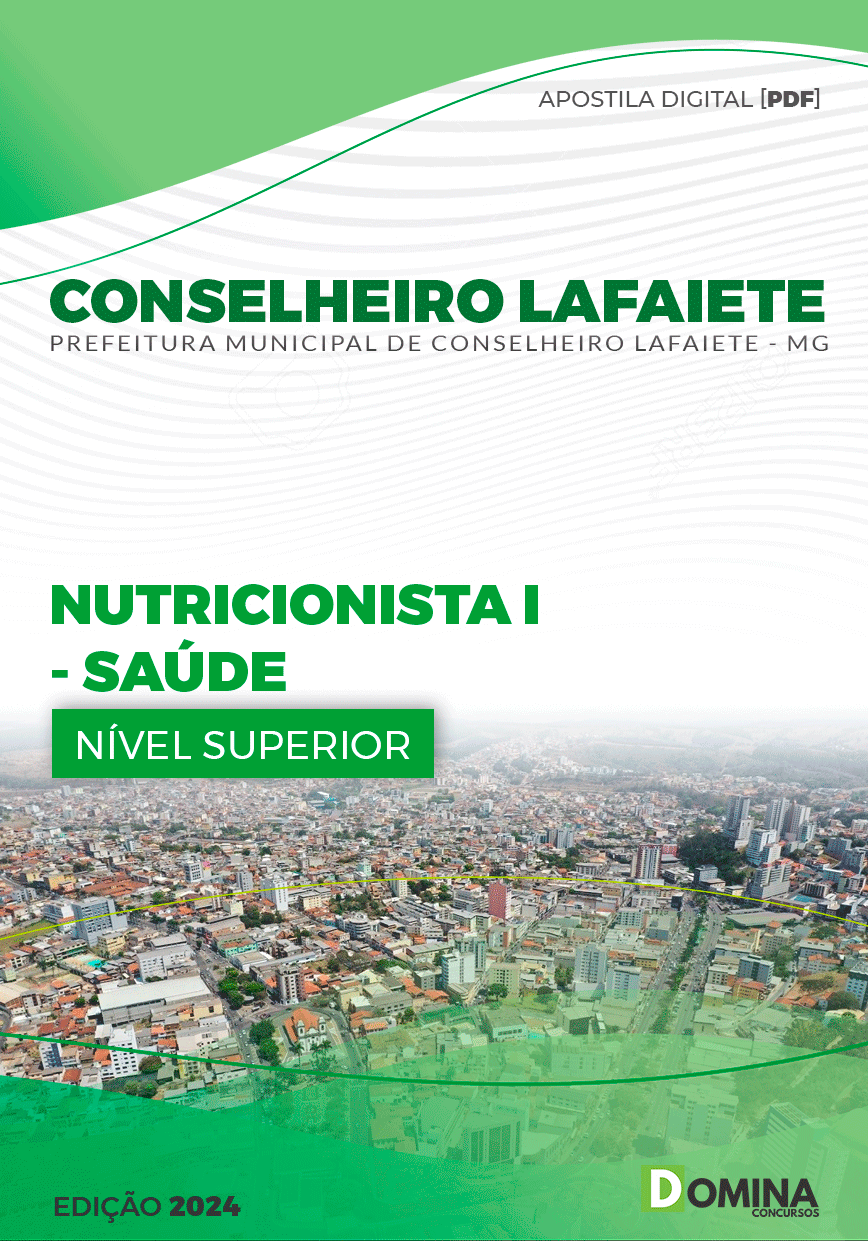 Apostila Nutricionista Saúde Conselheiro Lafaiete MG 2024