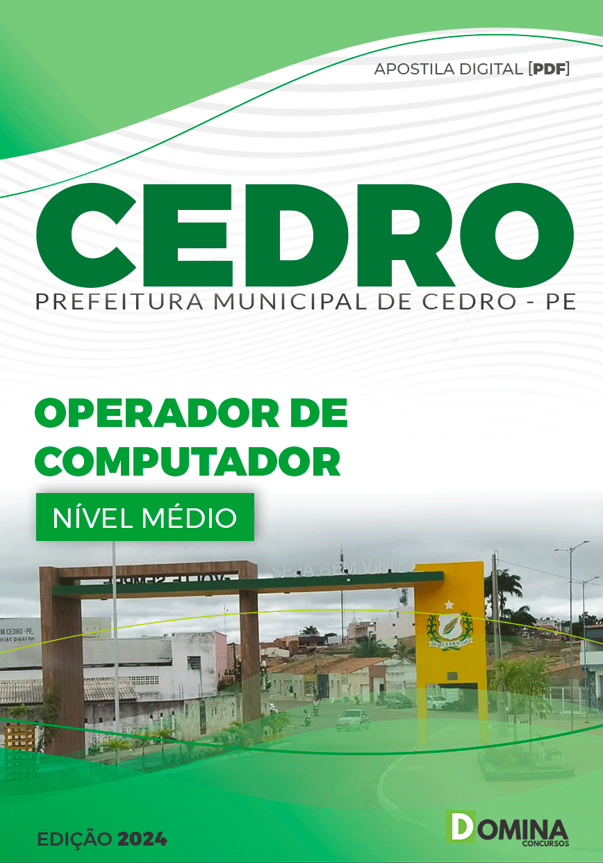 Apostila Operador de Computador Cedro PE 2024