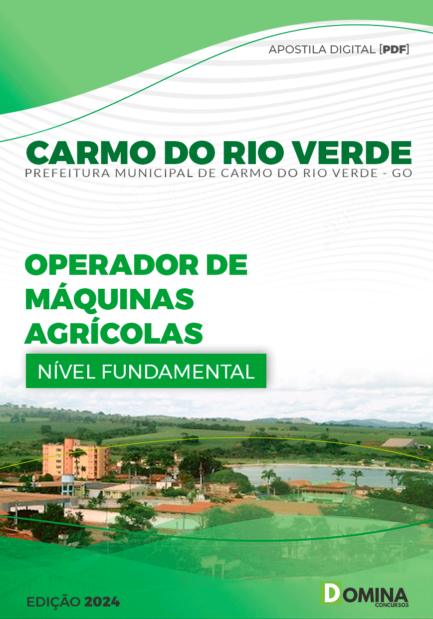 Apostila Operador Máquinas Agrícolas Carmo Rio Verde GO 2024