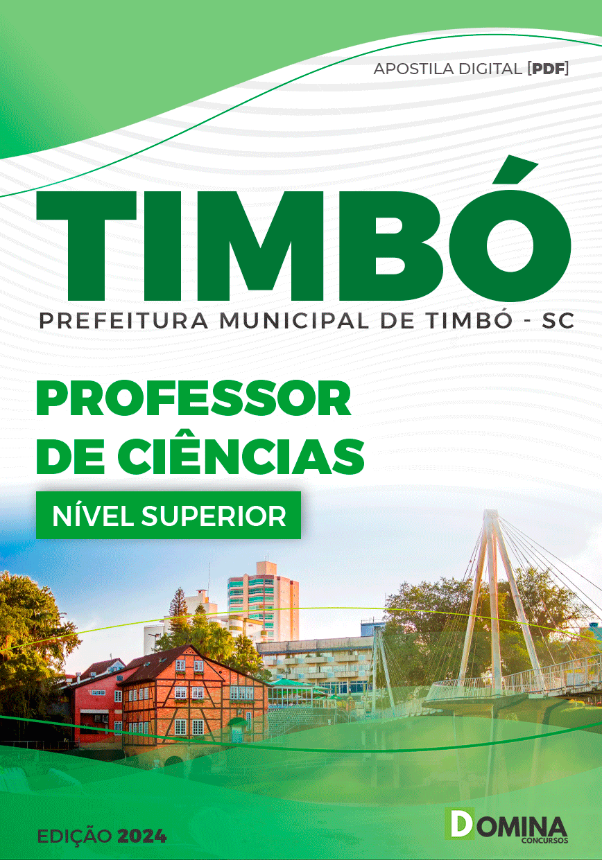 Apostila Prefeitura Timbó SC 2024 Professor de Ciências