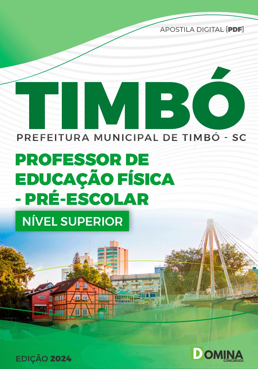 Apostila Prefeitura Timbó SC 2024 Professor de Educação Fisica