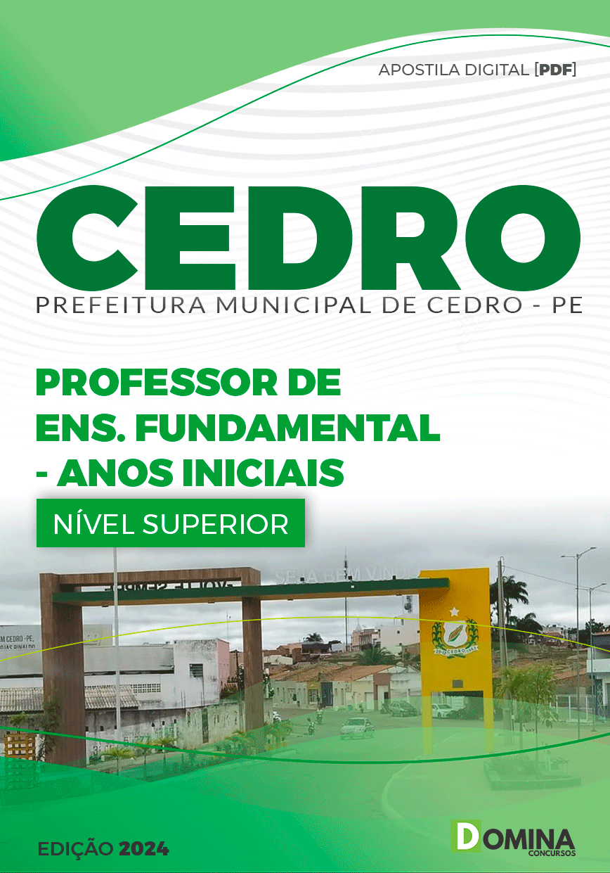 Apostila Professor de Ensino Fundamental Cedro PE 2024