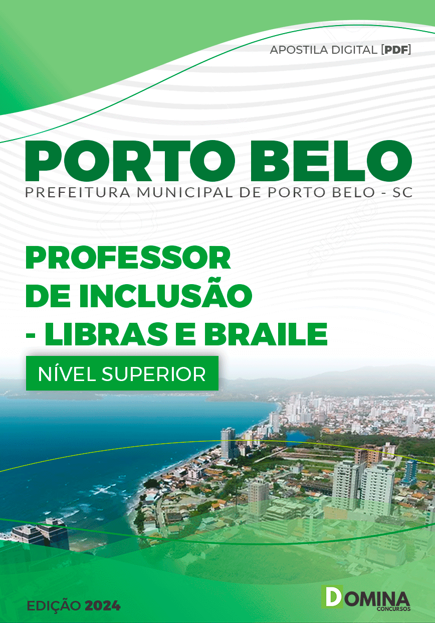 Apostila Professor de LIBRAS e BRAILLE Porto Belo SC 2024