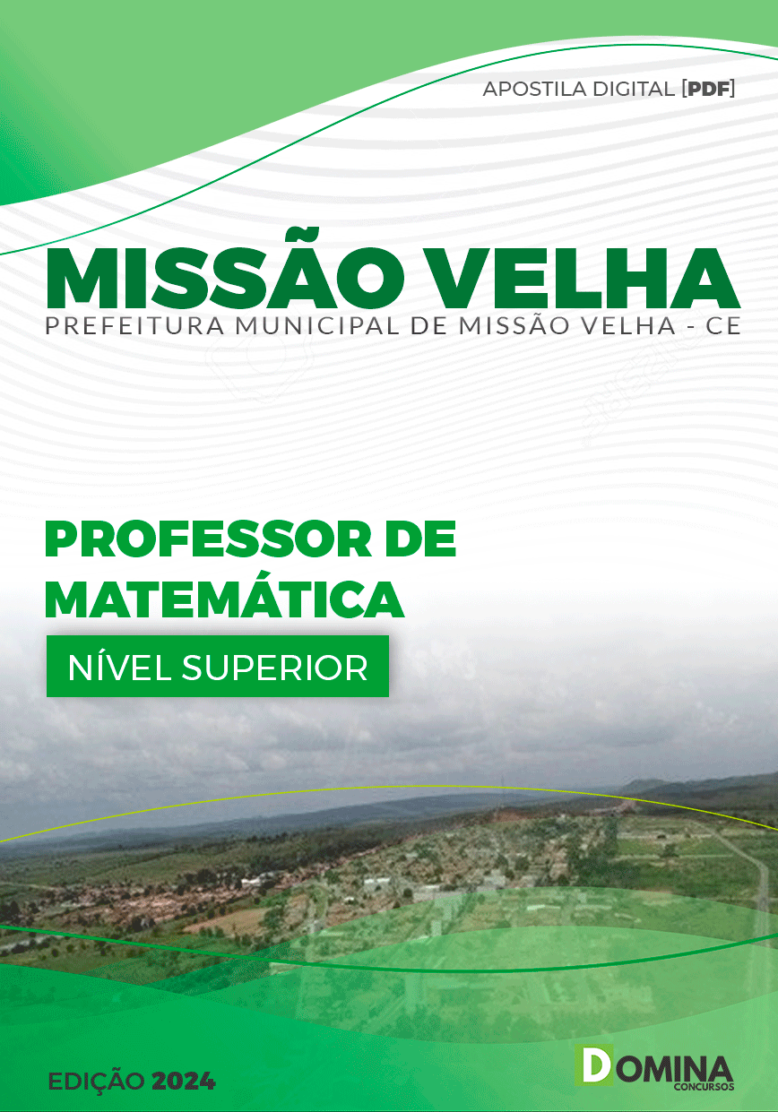 Apostila Professor de Matemática Missão Velha CE 2024