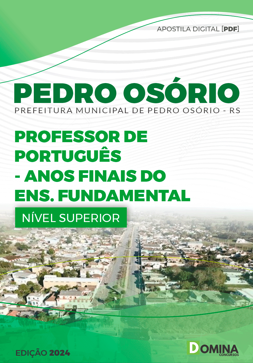 Apostila Professor de Português Pedro Osório RS 2024