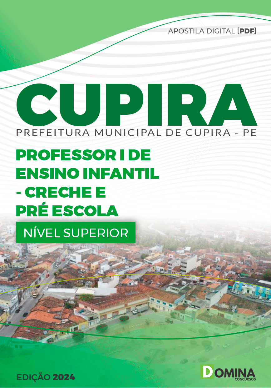 Apostila Professor de Creche e Pré Escola Cupira PE 2024